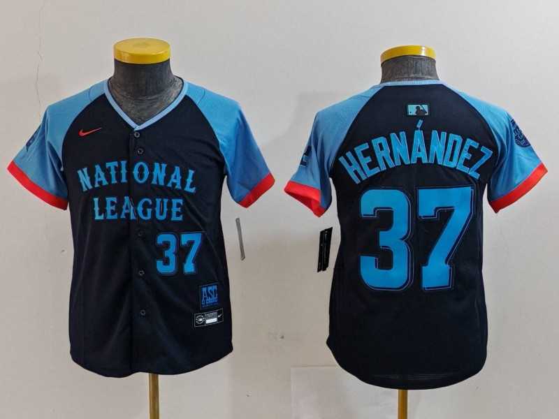 Youth Los Angeles Dodgers #37 Teoscar Hernandez Number Navy 2024 All Star Limited Stitched Jersey,We sell and wholesale Youth Los Angeles Dodgers #37 Teoscar Hernandez Number Navy 2024 All Star Limited Stitched Jersey on line form chian!